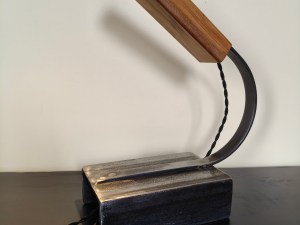 jk bespoke "steam punk" curved desk lamp