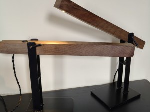 jk bespoke desk lamp (bedside version) / river totara
